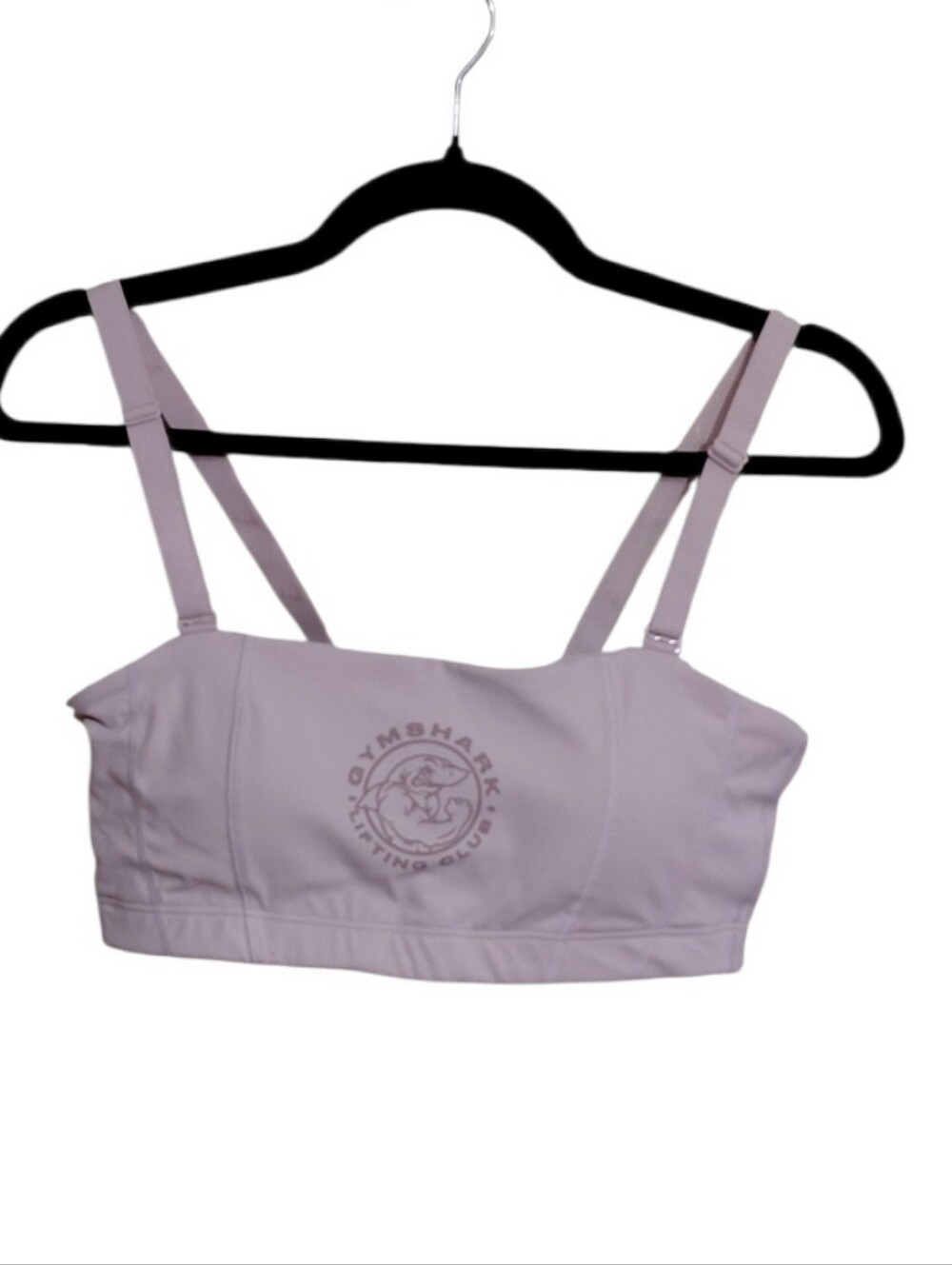 Gymshark Lilac Logo Adjustable-Strap Sports Bra